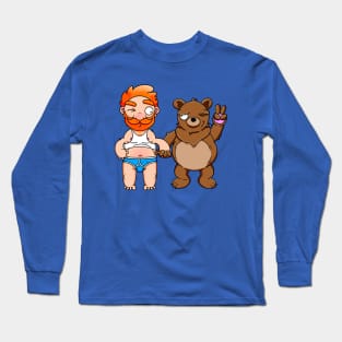 Bear Lover Ginger (No Text) Long Sleeve T-Shirt